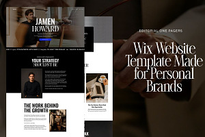 Wix Template for Personal Brands, a Wix Template by JOA CREATIVE LAB