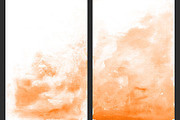 Orange Ombre Watercolor Backgrounds, a Texture Graphic by M. by mprintly (Thumbnail 2 of 6)