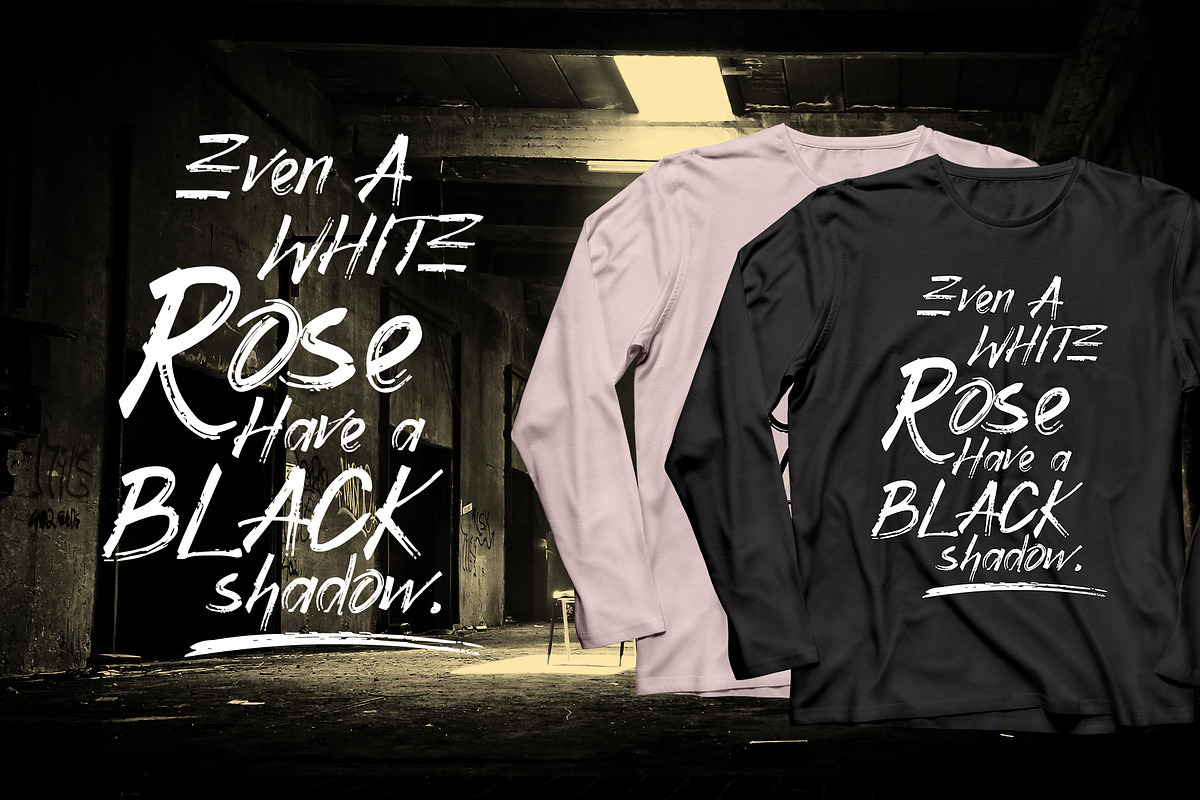 Gothix - HandBrush Typeface preview 4
