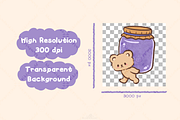 Bear Blueberry Dessert Clipart, an Animal Illustration by Blumensdiary (Thumbnail 3 of 6)
