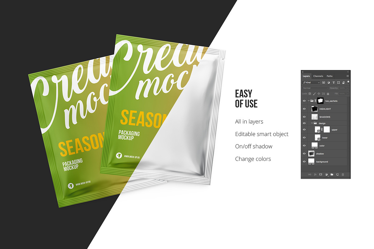 2 PSD Spices Seasoning Sachet mockup, a Packaging Mockup by easymock (Photo 7 of 13)