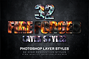32 Fire Forged Layer Styles 4, a Layer Style Add-On by DesignFathoms (Thumbnail 1 of 3)