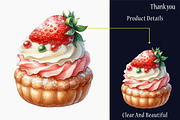 Watercolor Strawberry Desserts Clip, a Graphic by designcity5 (Thumbnail 5 of 5)