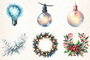 Christmas Lights and Garlands, an Illustration by DreamCafeArt (Thumbnail 2 of 8)