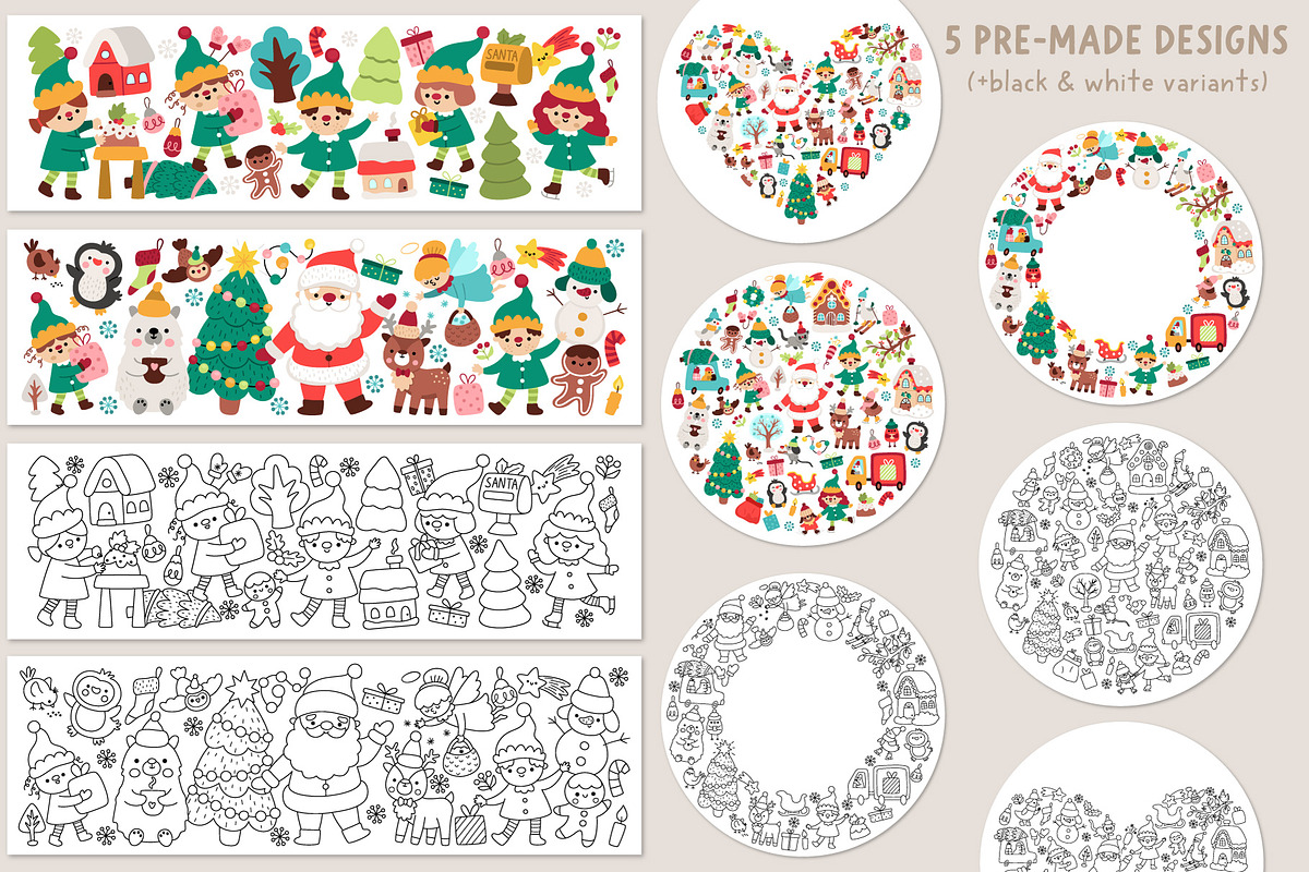 Christmas village clipart kit, an Object Graphic by Lexi Claus (Photo 5 of 8)
