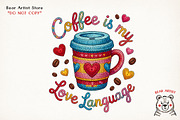 Valentine Crochet Coffee Sublimation, an Illustration by GlitterCraft (Thumbnail 14 of 41)