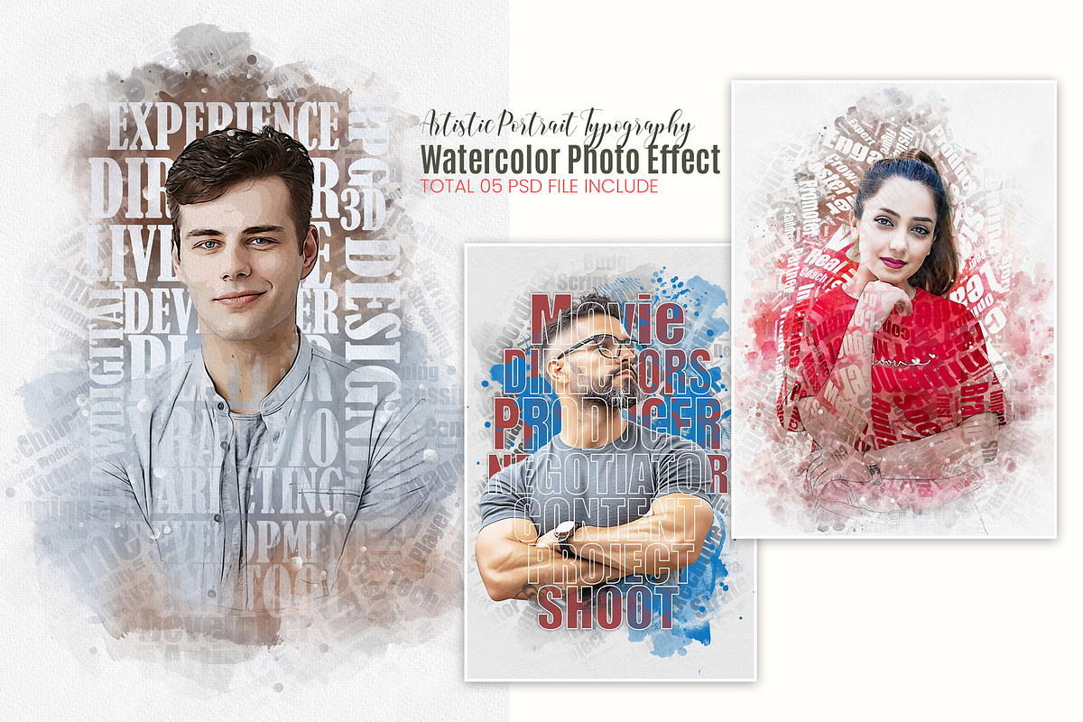 Artistic Portrait Typography Art, an Action Add-On by MRI STUDIO (Photo 1 of 16)
