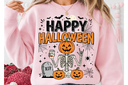 Skeleton Coffee Happy Halloween PNG, a Seasonal Illustration by DreamCafeArt (Thumbnail 2 of 7)