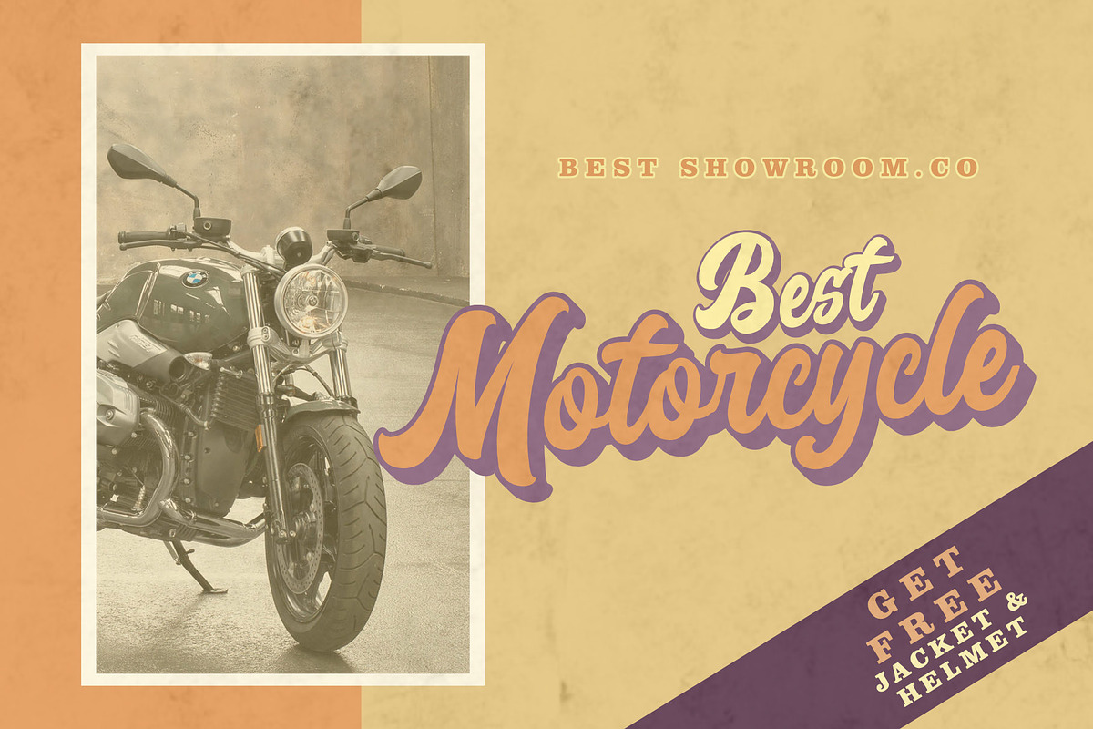 Harvelly Switch - Retro Font, a Script Font by Graphicxell (Photo 6 of 11)