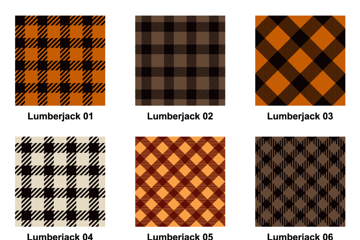 Halloween Lumberjack Pattern, a Pattern Graphic by Vectorchoice (Photo 2 of 2)