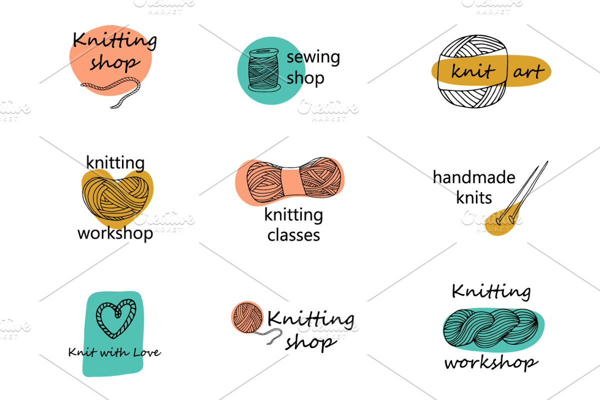 -50% OFF! Yarn balls hand drawn set, an Illustration by Lytvynenko Anna (Photo 4 of 6)