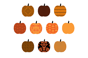 Halloween Patterned Pumpkins