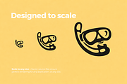 Tropical Vacation Illustrations, an Object Illustration by Rasgood (Thumbnail 5 of 9)
