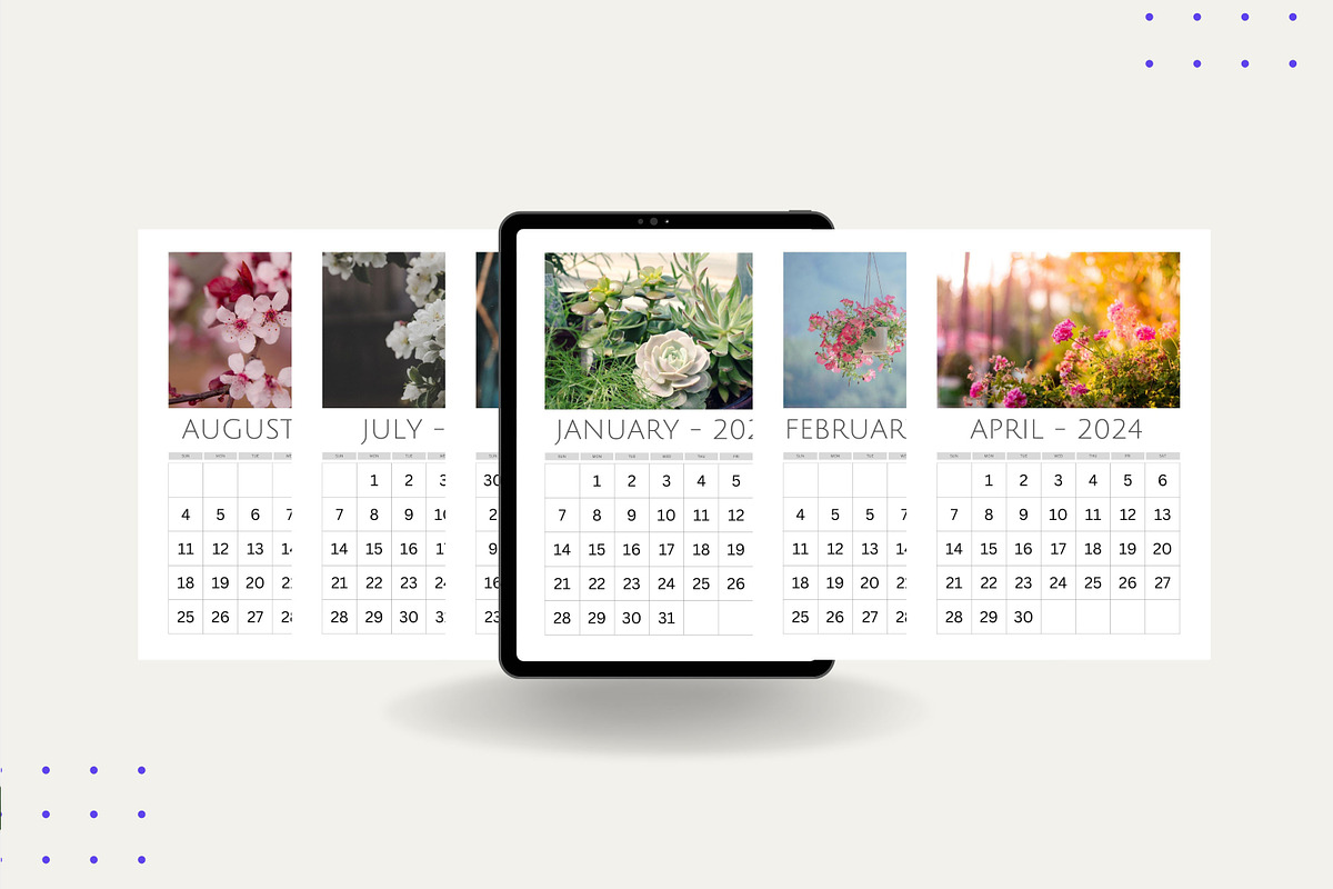 Calendar Canva Template, a Stationery Template by Ultimate Template Shop (Photo 2 of 6)
