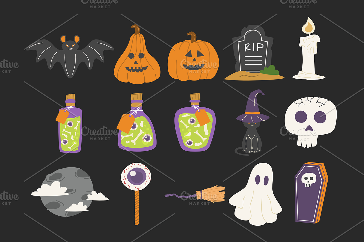 Halloween Party Vector Illustration, a Seasonal Illustration by Spesifikstd (Photo 7 of 7)