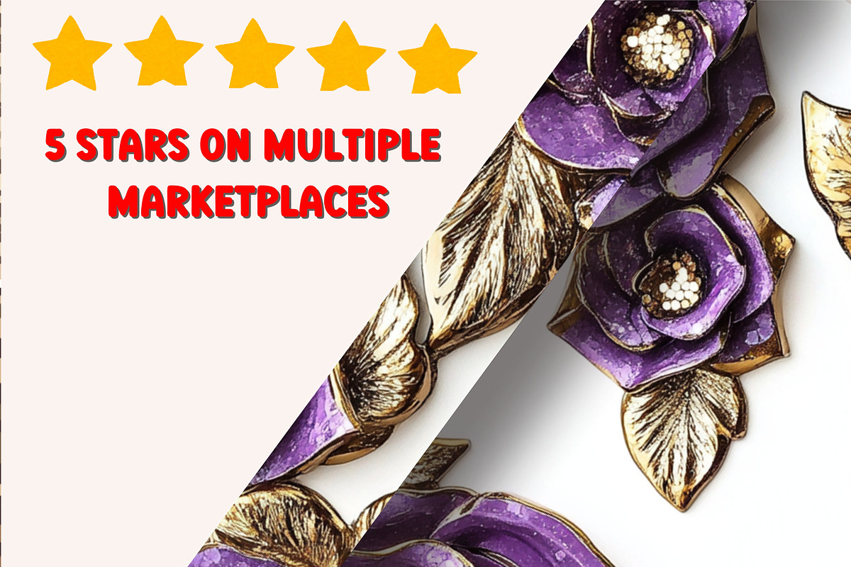 3D Sequin Purple Roses Patterns, a Pattern Graphic by PrintablesByFranklyn (Photo 4 of 6)