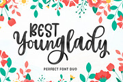 Best Younglady, a Script Font by Rastype (Thumbnail 1 of 9)
