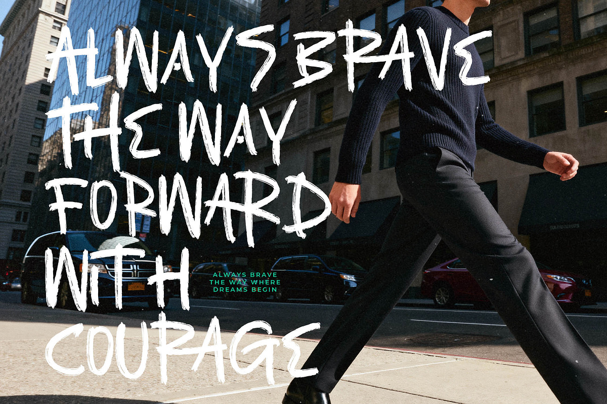 Asphalt Grunge Modern Handbrush Font, a Script Font by stylishtype.co (Photo 17 of 20)