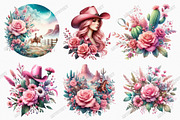 Watercolor Pink Western Cowgirl Bund, a Graphic by designcity5 (Thumbnail 3 of 4)