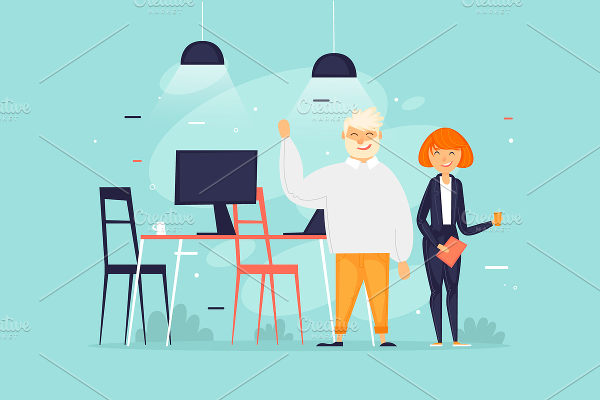 Teamwork, start-up, business., a Person Illustration by Podis (Photo 4 of 5)