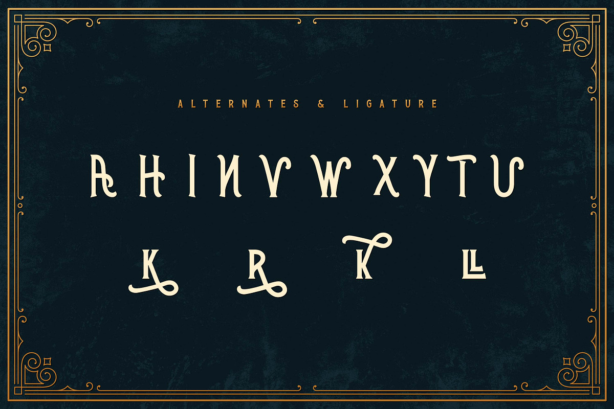 Walker Knight - Vintage Display, a Serif Font by Almarkhatype (Photo 9 of 9)