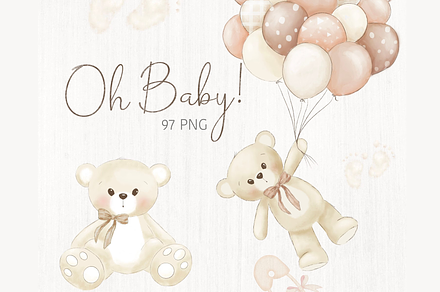 Oh Baby! teddy bear balloons