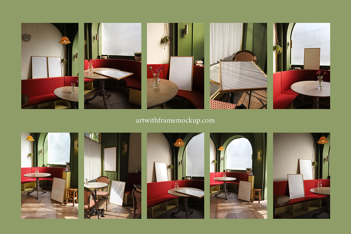 Aesthetic Paris Cafe - Frame Mockup, a Product Mockup by ArtwithFrame (Photo 19 of 21)