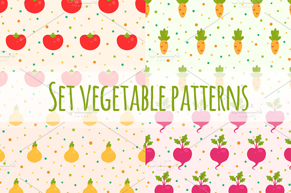 Set Vegetable Patterns