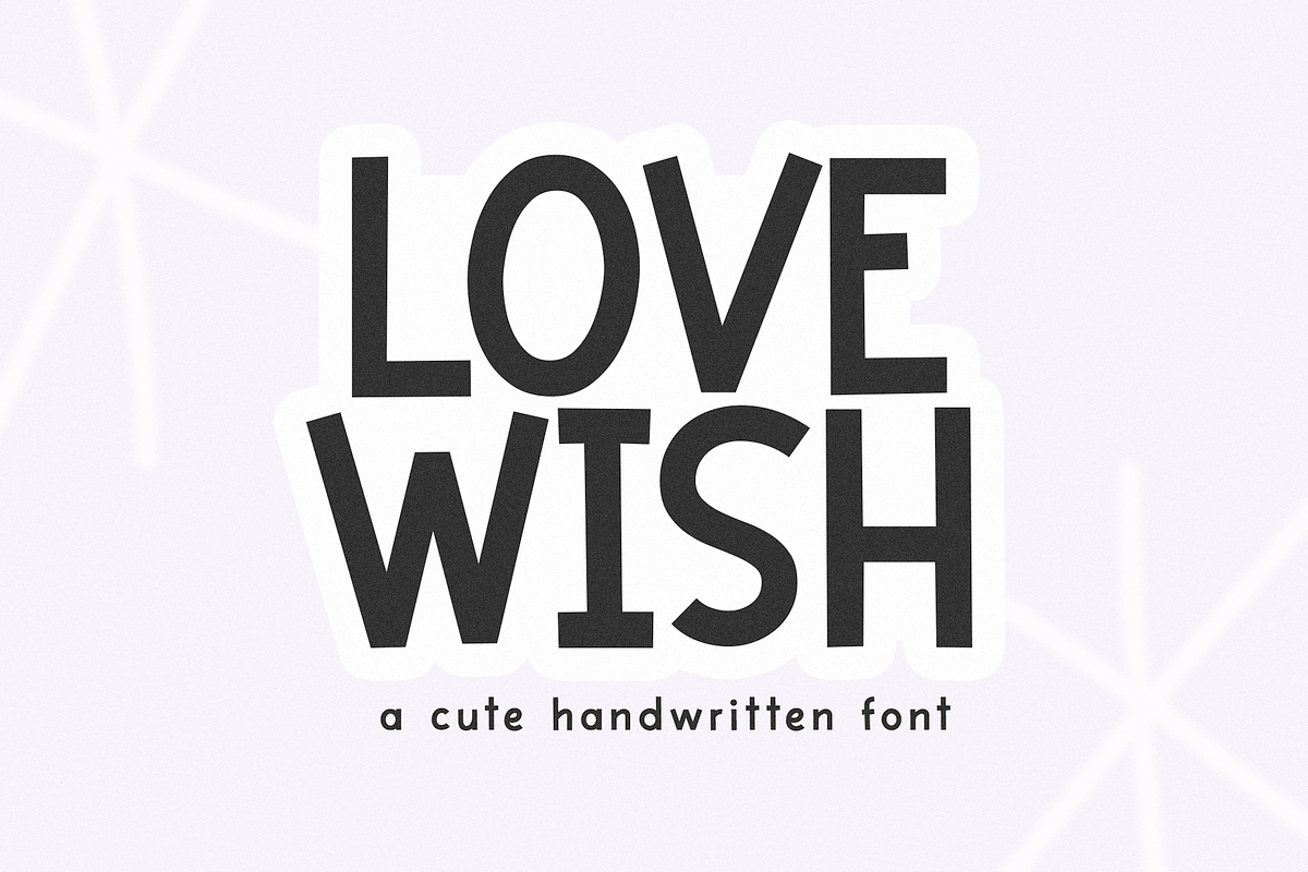 Lovewish | Fun Handwritten Font, a Handwritten Font by KA Designs (Photo 1 of 10)