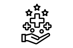 Featured characteristic black icon, an Outline Icon by Creative priyanka