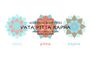 Vata Pitta Kapha. Ayurvedic doshas, a Decorative Illustration by Marina Demidova (Thumbnail 3 of 3)