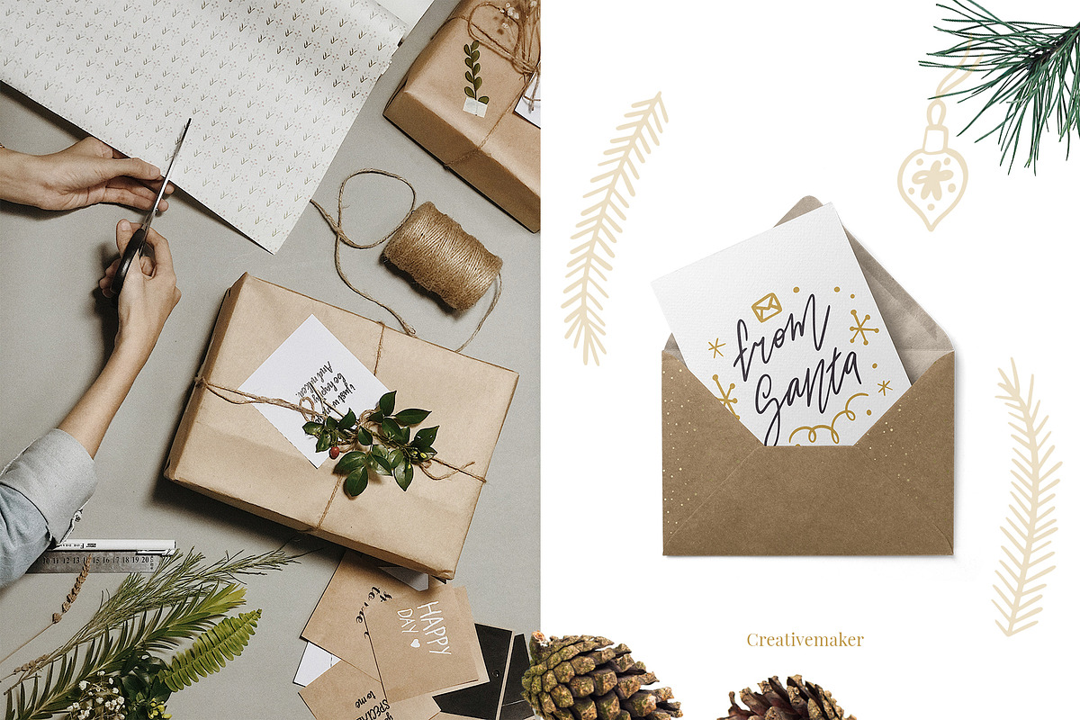 Christmas Hand Lettered Vector Quote, an Object Graphic by Creativemaker (Photo 10 of 11)
