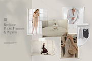 60 Realistic Photo Frames & Papers, a Texture Graphic by Imagination Area (Thumbnail 1 of 8)