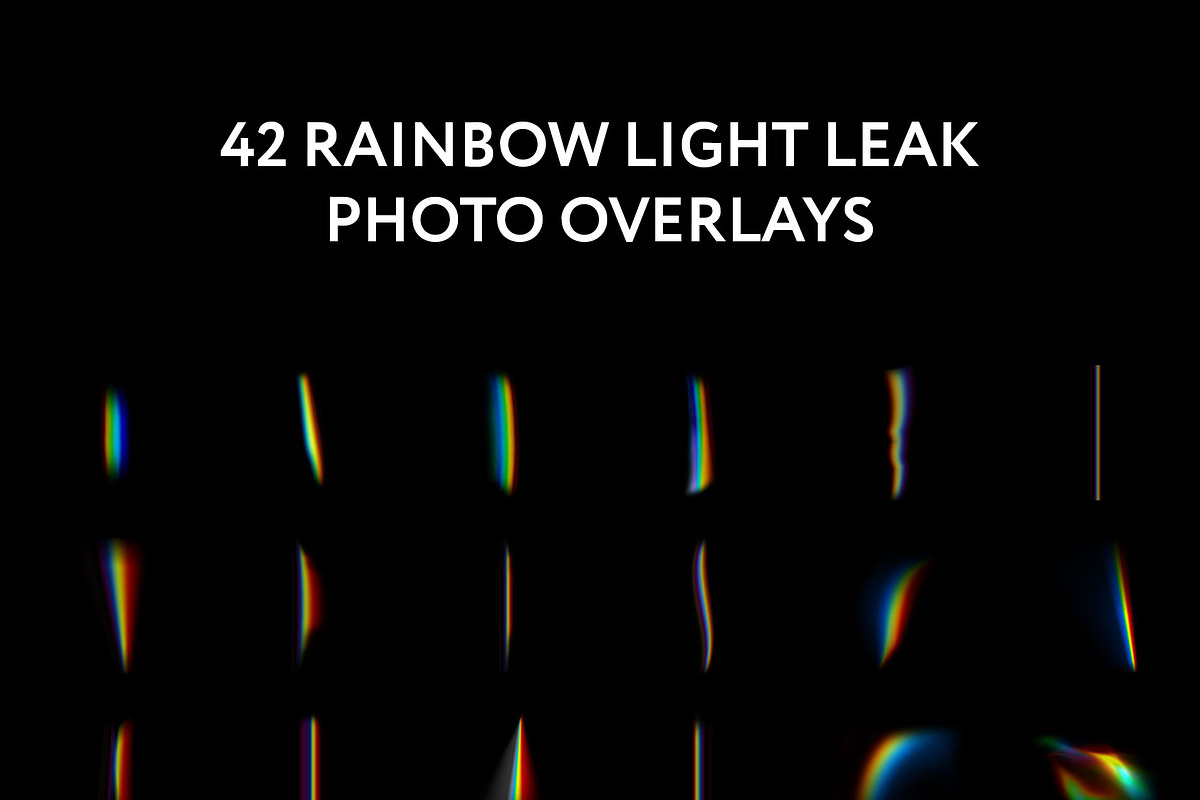 42 Prism Reflection Photo Overlays, an Action Add-On by PhotoEffects.Store