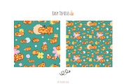 Pumpkin Friends Patterns, a Pattern Graphic by Palau (Thumbnail 9 of 9)