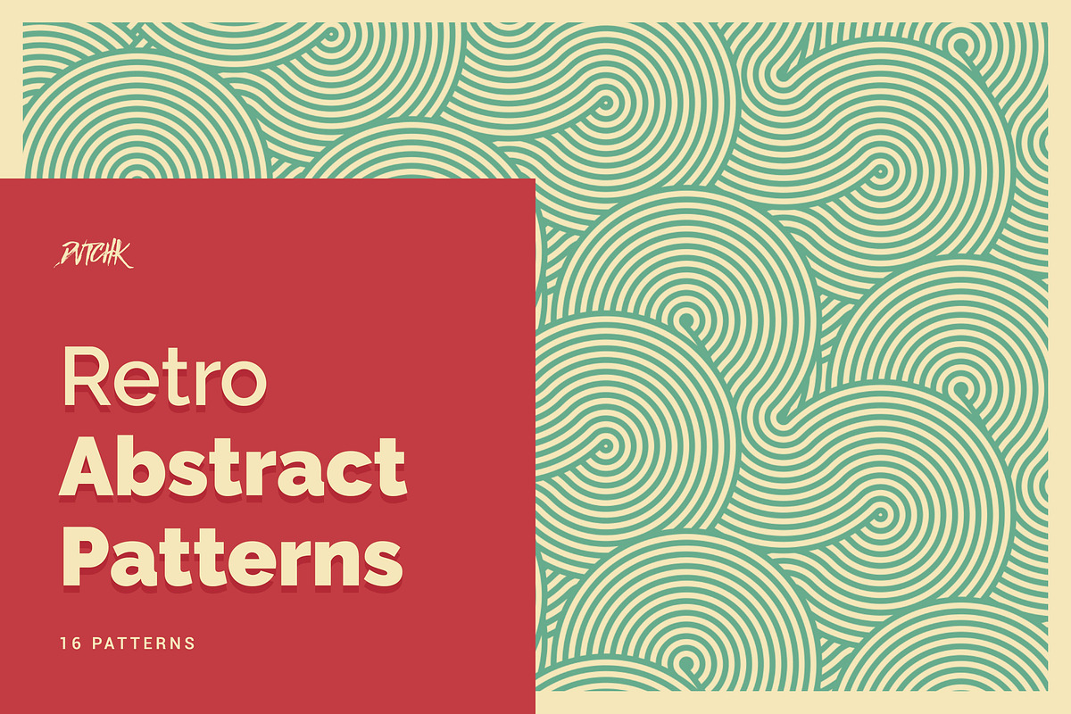 Retro Abstract Patterns, a Pattern Graphic by dvtchk