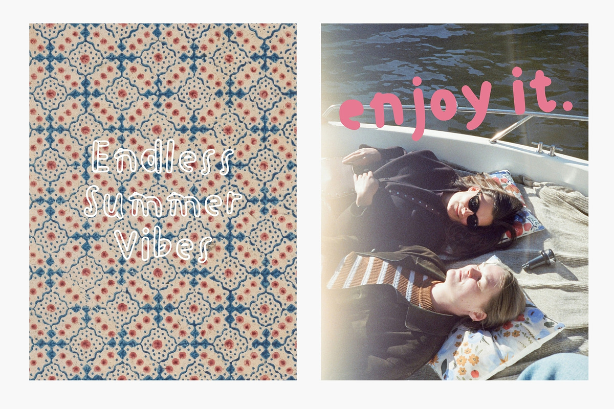 Spaghetti. Handwritten font duo, a Handwritten Font by PaperJamLab (Photo 5 of 14)