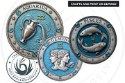 Renaissance Zodiac signs horoscope, a Decorative Illustration by ThatsDesignArt (Thumbnail 8 of 10)