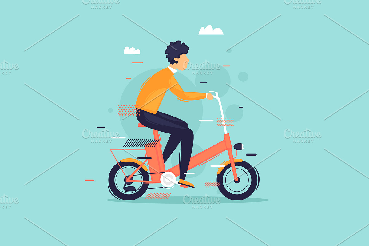 Mountain bike. Bmx. Electric bike., a Healthcare Illustration by Podis (Photo 4 of 4)