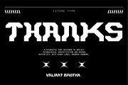 VB Reelhoman - Futuristic Font, a Sans Serif Font by VALIANTBROTHA (Thumbnail 8 of 8)