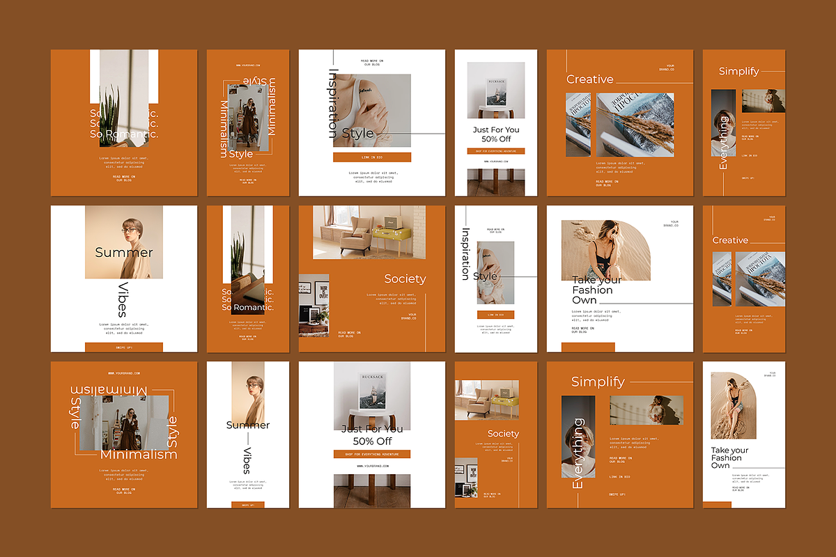 600 Minimalist Instagram Bundle, a Social Media Template by Creatchees.std (Photo 17 of 37)