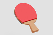 Table Tennis Racket and Ball, an Object 3D Model by fahad121 (Thumbnail 3 of 8)