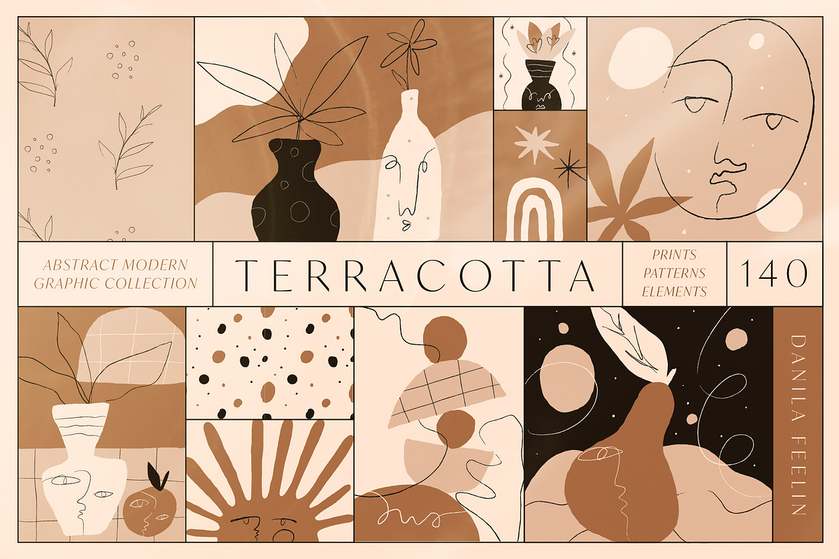 Terracotta — abstract art collection, a Decorative Illustration by adwintash (Photo 1 of 15)
