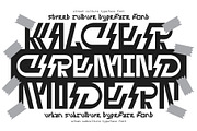 Kalcer Cremind – Streetwear Font, a Symbol Font by Erifqizefont (Thumbnail 1 of 8)