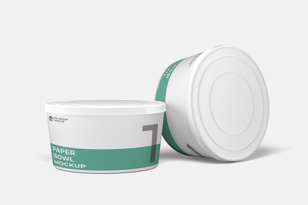 Paper Bowl Mockup 10 PSD, a Packaging Mockup by Akrinity Digital (Photo 5 of 5)