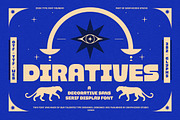 Diratives, a Sans Serif Font by graphicook (Thumbnail 1 of 10)