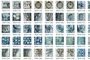 260 Blue Vintage Digital Paper, an Illustration by HubbaDigitals (Thumbnail 4 of 5)