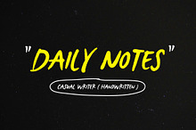 Daily Notes Casual Handwritten Font