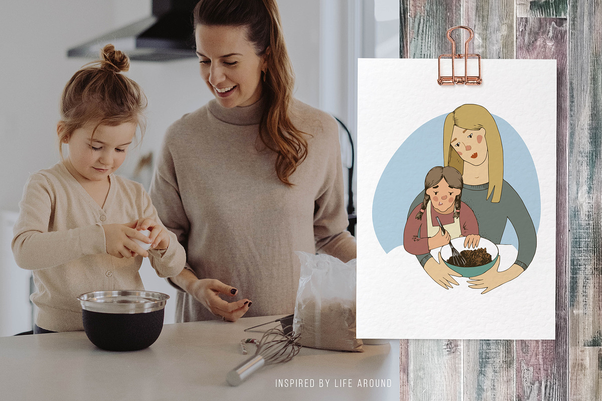 People baking, a Food Illustration by handsketched (Photo 2 of 10)