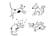Cute doodle dogs (big collection), an Animal Illustration by Liz Pengilley Studio (Thumbnail 10 of 23)
